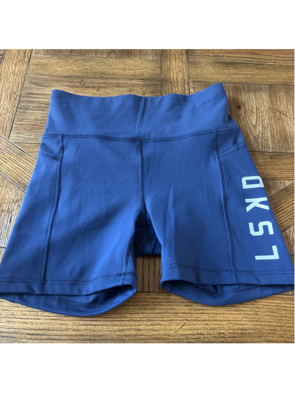 Women's LSKD Bike Shorts Size M Blue White